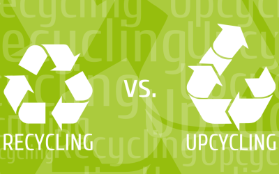 What is the difference between upcycling and recycling?