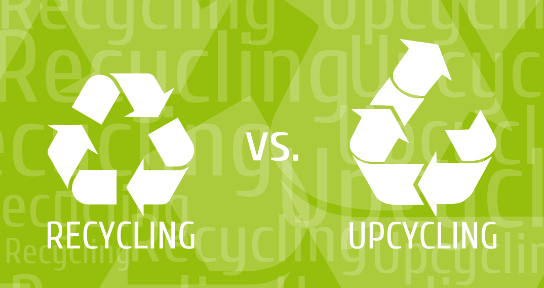 What is the difference between upcycling and recycling?